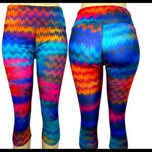 High Waist Athletic Workout Yoga Crop Leggings M